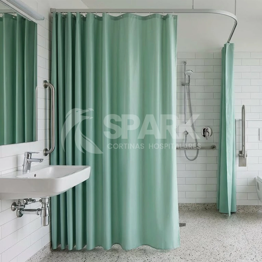 cortina hospitalar para banheiro